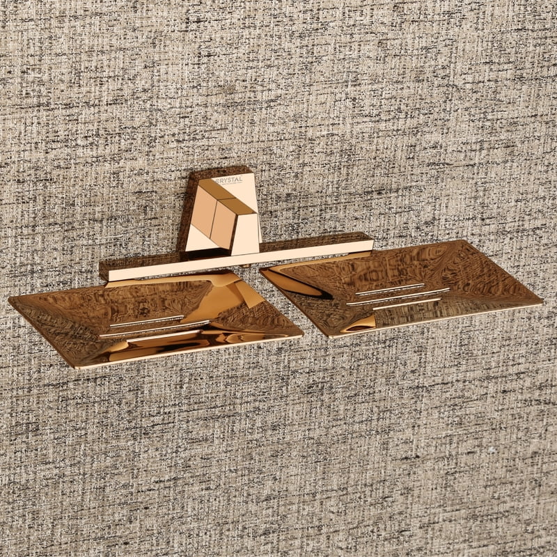 Brass Double/Dual Soap Dish / Soap Stand / Soap Holder